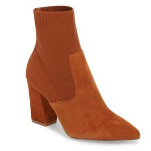 Steve Madden Reece Suede Sock Booties